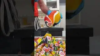 Cutting HUGE Candy Heart #shorts #asmr #funnyvideo #memes #shortsviral #diy #foodie #art #recipe
