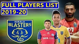 ISL official | Kerala blasters full players list 2019-20 | kerala blasters full squad || etc studio