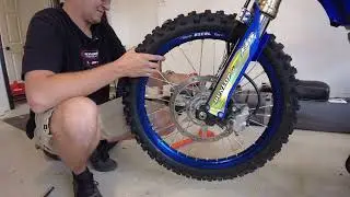 Changing wheels on a 2024 YZ 450FX
