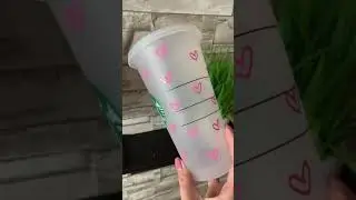 DIY valentines cold cup #cricut #cricutmade #diy #cricutcrafts #valeintinesday #valentinesdaycrafts