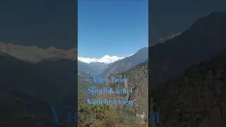 View from Singhik hotel Kanchen north Sikkim call 9593754866#Mountain #travelsikkim