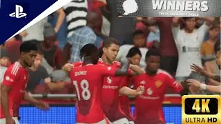 Manchester united DESTROY Liverpool 🔥 After Half - Time! | Community shield Part 2|Fc25 PS5 Game