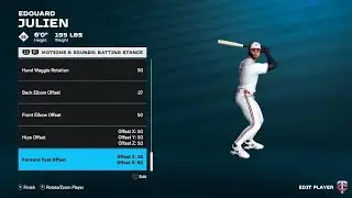 Edouard Julien batting Stance Fix - MLB The Show 25