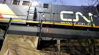CN eastbound engines number 3069 and 2594