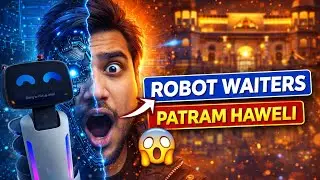 AI ROBOT WAITERS AT PATRAM HAWELI RESTUARANT | LOHRI PARTY | COUPLE LIFESTYLE VLOG ❤️