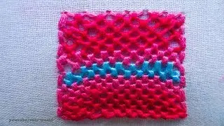 Basic Hand Embroidery Part - 43 | Trellis Stitch