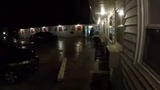 Winter Storm Theseus - The Chase - Heavy Rain at Motel