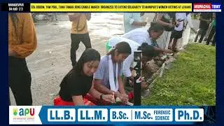Sol Dodom,Taw Poul,Tana Tamar joins candle march organized to extend solidarity to Manipur&rsquo;svictims