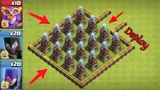 Challenge Hidden Tesla vs Witch | Mega Tesla vs Super witch | mega Tesla vs Night Witch | @Coc king