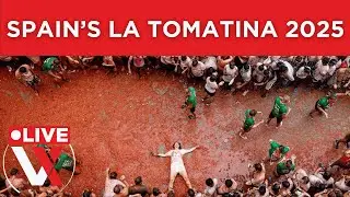 LIVE | Thousands Join La Tomatina Festival in Spain – World’s Biggest Tomato Fight in Bunol | VERTEX