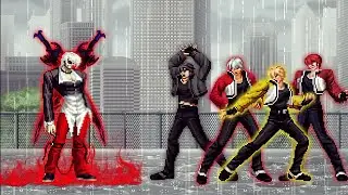 [KOF Mugen] Blood Orochi Iori LV 2 Vs Super Rock Team