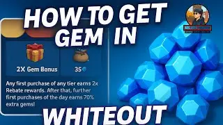 How to get Gems in whiteout survival as F2P ☺️💙