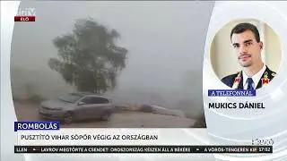 Pusztító vihar söpör végig az országban - HírTV
