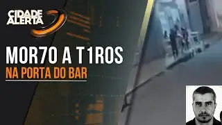 FLAGRANTE: HOMEM &Eacute; ASSASSINADO A TIROS NA PORTA DE BAR EM ITAJUB&Aacute;