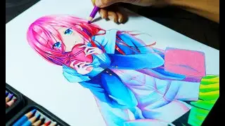 DRAWING MIKU NAKANO |  Go toubon hanayome seiyuu