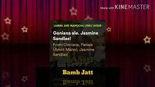 Bamb Jatt- Lyrics with english meanings