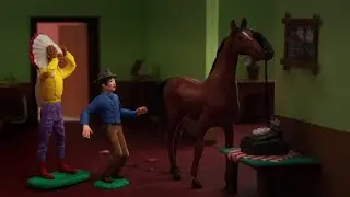 Horse Cancels Christmas || A Town Called Panic: The Christmas Log (Original French Audio)