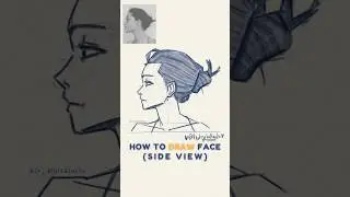how to draw side view head #howtodraw #shorts #sketch #drawing #face #anime #animeeart