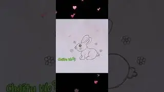 Cute  bunny drawing  step by step easy