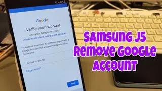 Free! Samsung J5 2017 (SM-J530F), Remove Google account, bypass FRP.
