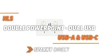 NLS 30857 | Double Power Point 10Amp with Dual 2.4&nbsp;Amp USB-A and USB-C | White