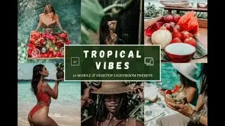 Tropical Lightroom Presets | Photoshop Overlay | Photoshop  Presets | Lightroom Presets