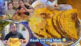 507. Trời lạnh, anh Minh đổ món bánh xèo hải sản ăn ngon nhức nhối. Gia đình nhỏ Bắc Âu. 