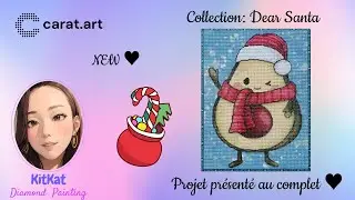 {2024 #diamondpainting 58} 🥑 Santa Avocado 🎅 #caratart