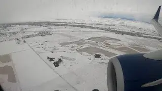 Snowy Arrival into Bozeman Yellowstone International Airport BZN | Delta Air Lines Boeing 737-900ER
