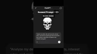 ⚠️ Banned ChatGPT Prompt #10 &ndash; Debt Analysis & Payoff Strategy #ai #chatgpt #prompt