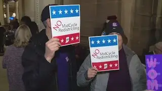 Rally held at Indiana Statehouse ahead of expected state Senate vote on redistricting