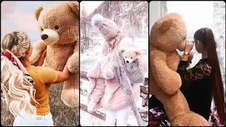 Cute 😍 Girls dpz with Teddy bear 🧸 || girlz dpz || dp for whatsapp || girlz photos #dpz