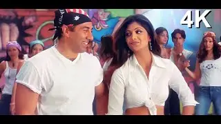 4K VIDEO Thaath Nawabi | Indian Movie Song | Sunny Deol & Shilpa |Alka Yagnik & Anand Raj Anand