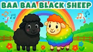 Baa Baa Black Sheep Song 🐑🎶 Colorful Sheep Adventure for Kids | Nursery Rhyme 2025