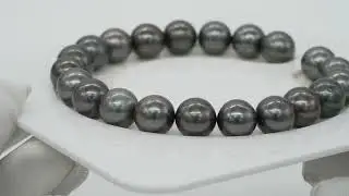 21pcs Dark 8-9mm - RSR AA/AAA Quality Tahitian Pearl Bracelet BR812