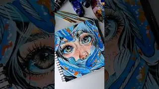 ты уже уникален🩵 #art #artclass #drawing ##художник #живопись #painting #artist