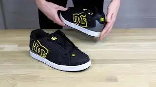 DC Net Trainers in Black/Gold