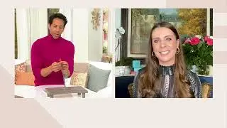 Italian Silver Shiny Double Oval Hoop Earrings on QVC