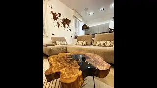 Crafting a Stunning Resin River Coffee Table from Olive Wood | Live Edge Design