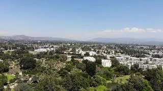from the air above CSUF(California State University, Fullerton)