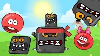 Red Ball 4 against the monsters Animation like a Cartoon ! New Update !