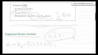 17- Discrete Random Variables, PMF, Independent Random Variables