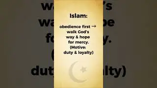 Christianity vs Islam: Same Goals &mdash; Different Starting Point | Bible vs Quran #shorts #biblevsquran