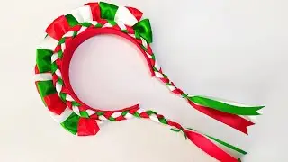 Marat&oacute;n mo&ntilde;o Mexicano/mo&ntilde;o tricolor No.40/la&ccedil;o facil /lazo simple /ver este tutorial/diadema 🎀