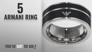 Top 10 Armani Ring [2018]: Emporio Armani Men's Stainless Steel Ring EGS2032040