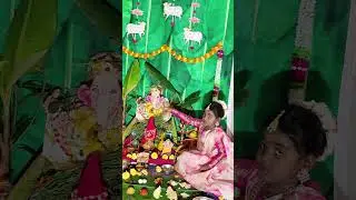 Ganapati Pooja 🙏🏻🙏🏻......#ganapati #boppa#ganesha #tradition