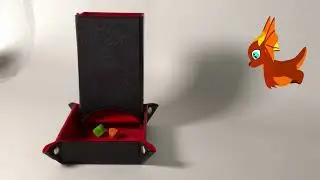 Dice Tray and Dice Tower - DND Dice Tray, Dice Box Storage for Dice and Removable Dice Tower -