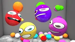 Numberblocks but This is Numberballs SoftBody