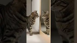 Cat Attacks Its Reflection (Again)