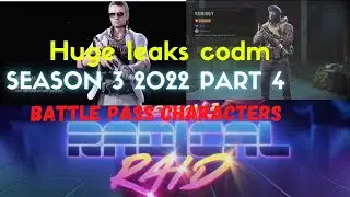 Huge Leaks Cod Mobile Season 3 2022 Part 4 | Battle Pass Trailer & Characters